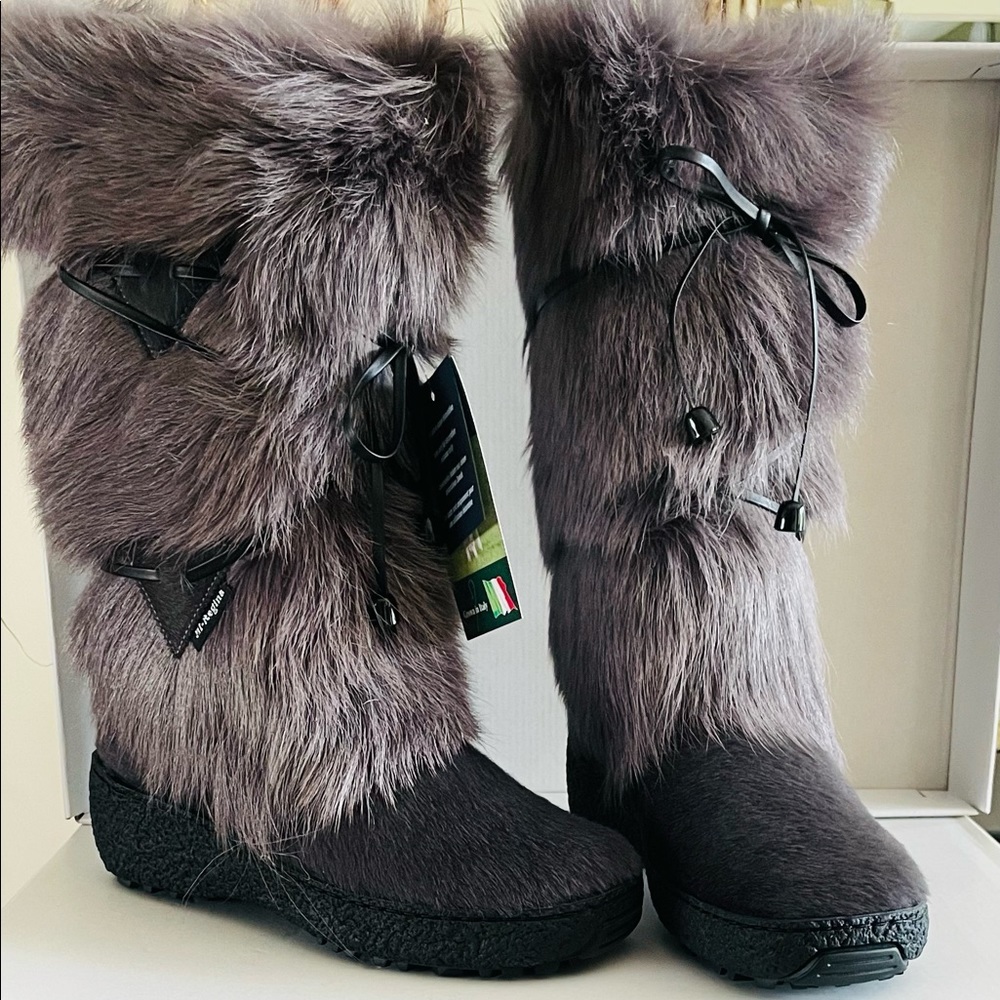 Regina Apres Ski Boot “Anna” in Grey. Size 8 EU size 39
